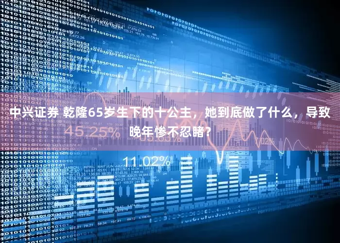 中兴证券 乾隆65岁生下的十公主，她到底做了什么，导致晚年惨不忍睹？